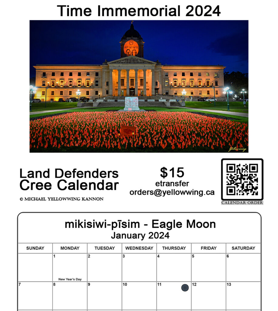 Time Immemorial 2024 Cree Calendar
